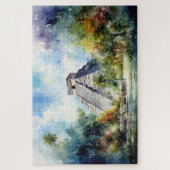 Puzzel met Chichen Itza, Mexico. Legpuzzel (Verticaal)