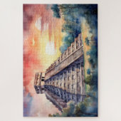 Puzzel met Chichen Itza, Mexico. Legpuzzel (Verticaal)