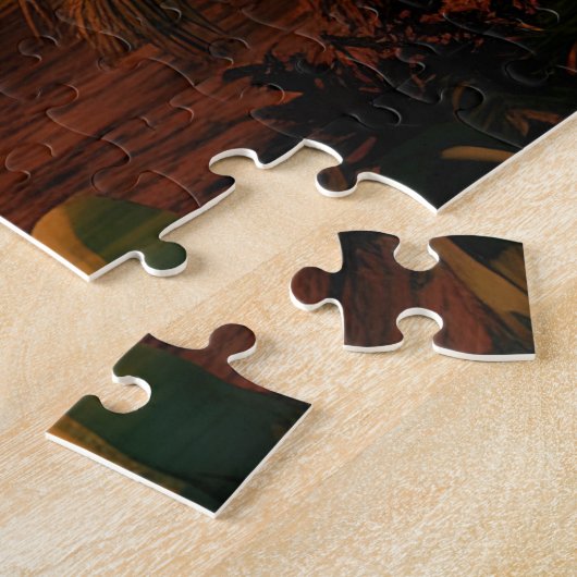 Puzzel met Chichen Itza, Mexico. Legpuzzel (Zijkant)