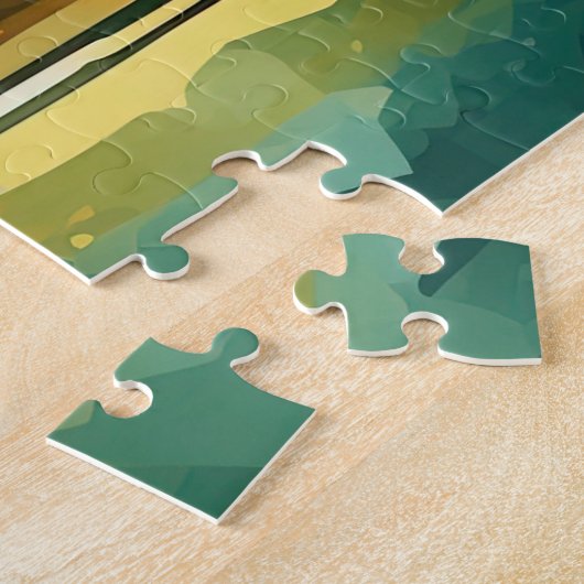 Puzzel met Chichen Itza, Mexico. Legpuzzel (Zijkant)