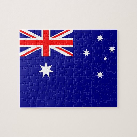 Puzzel met de vlag van Australië Legpuzzel (Horizontaal)