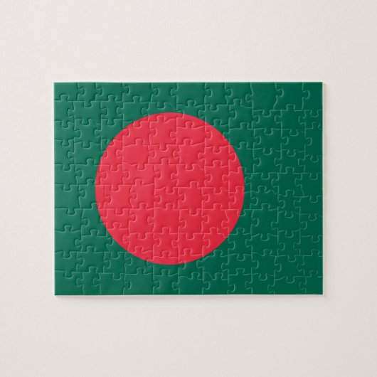 Puzzel met de vlag van Bangladesh (Horizontaal)