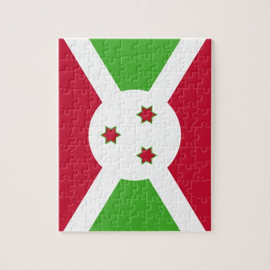 Puzzel met de vlag van Burundi (Verticaal)