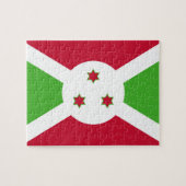 Puzzel met de vlag van Burundi Legpuzzel (Horizontaal)