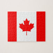 Puzzel met de vlag van Canada Legpuzzel (Horizontaal)