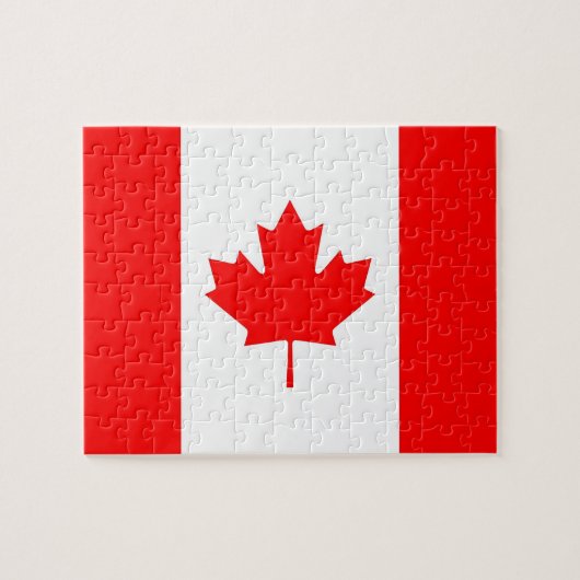 Puzzel met de vlag van Canada Legpuzzel (Horizontaal)