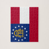 Puzzel met de vlag van de staat Georgia (Verticaal)
