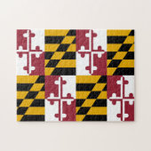 Puzzel met de vlag van de staat Maryland Legpuzzel (Horizontaal)