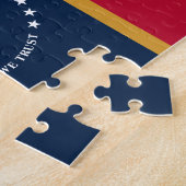 Puzzel met de vlag van de staat Mississippi, VS (Zijkant)