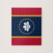 Puzzel met de vlag van de staat Mississippi, VS (Verticaal)