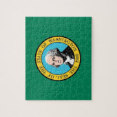 Puzzel met de vlag van de staat Washington Legpuzzel (Verticaal)