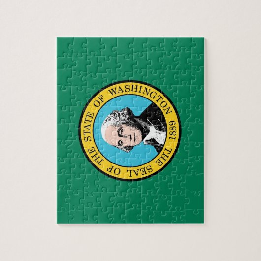 Puzzel met de vlag van de staat Washington Legpuzzel (Verticaal)