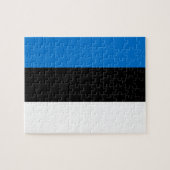 Puzzel met de vlag van Estland Legpuzzel (Horizontaal)