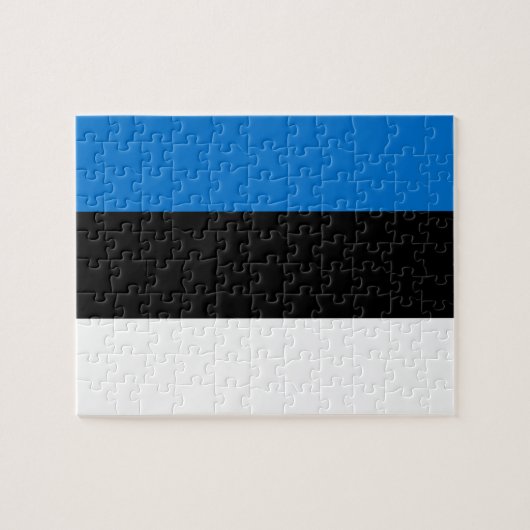 Puzzel met de vlag van Estland Legpuzzel (Horizontaal)