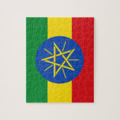 Puzzel met de vlag van Ethiopië (Verticaal)