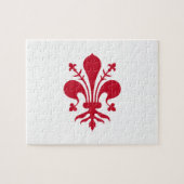 Puzzel met de vlag van Florence, Toscane (Horizontaal)