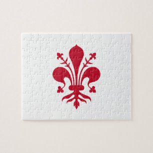 Puzzel met de vlag van Florence, Toscane