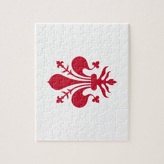 Puzzel met de vlag van Florence, Toscane (Verticaal)