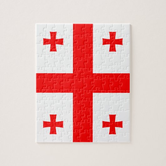 Puzzel met de vlag van Georgië (Verticaal)