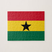 Puzzel met de vlag van Ghana Legpuzzel (Horizontaal)