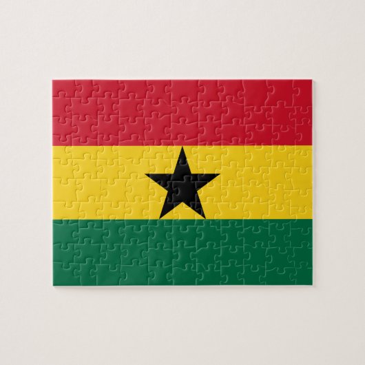Puzzel met de vlag van Ghana Legpuzzel (Horizontaal)