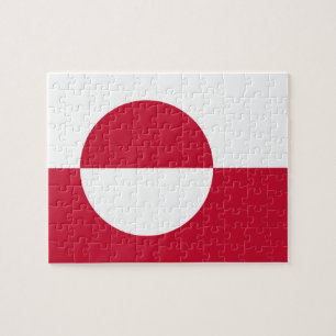 Puzzel met de vlag van Groenland
