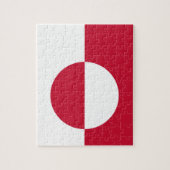 Puzzel met de vlag van Groenland (Verticaal)