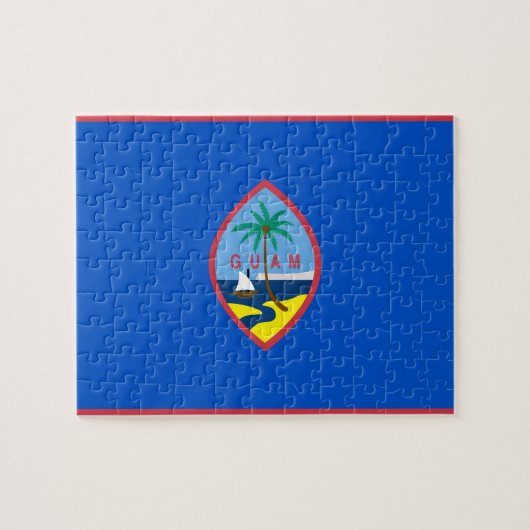 Puzzel met de vlag van Guam Legpuzzel (Horizontaal)
