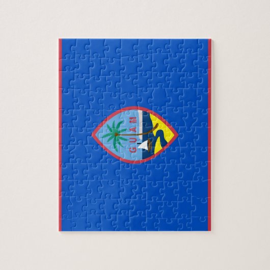 Puzzel met de vlag van Guam Legpuzzel (Verticaal)