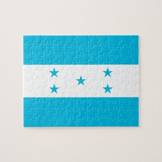 Puzzel met de vlag van Honduras (Horizontaal)