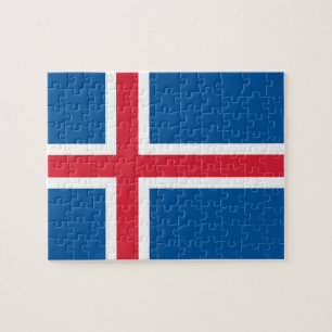 Puzzel met de vlag van IJsland Legpuzzel