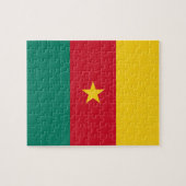 Puzzel met de vlag van Kameroen (Horizontaal)