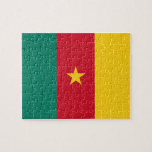 Puzzel met de vlag van Kameroen