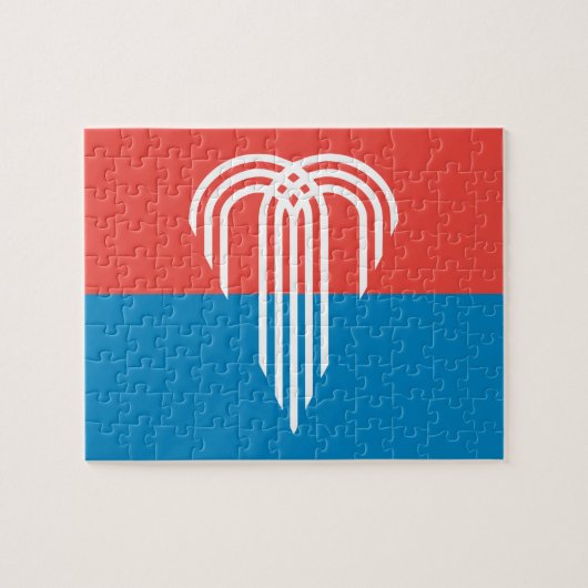 Puzzel met de vlag van Kansas City, Missouri Legpuzzel (Horizontaal)