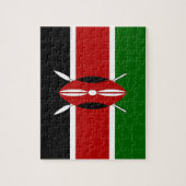 Puzzel met de vlag van Kenia (Verticaal)