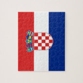 Puzzel met de vlag van Kroatië Legpuzzel (Verticaal)