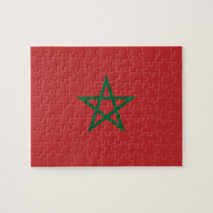 Puzzel met de vlag van Marokko