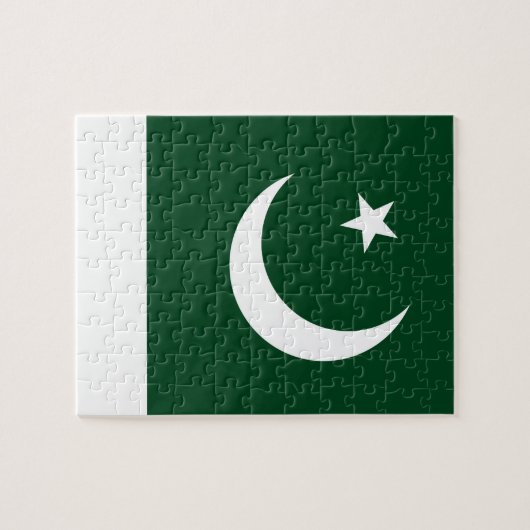 Puzzel met de vlag van Pakistan Legpuzzel (Horizontaal)