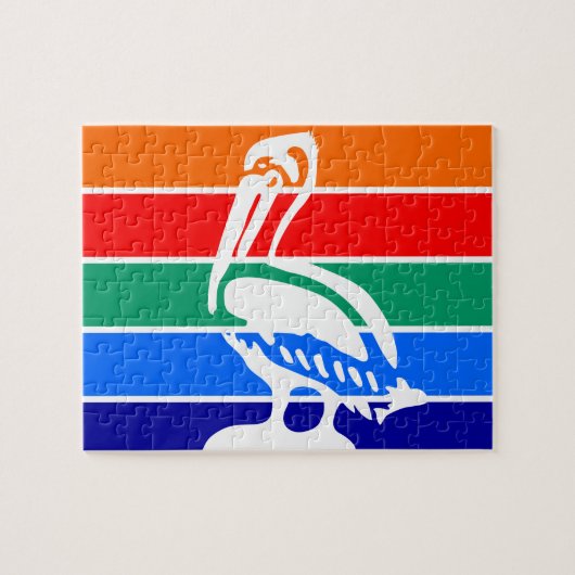 Puzzel met de vlag van Sint-Petersburg (Horizontaal)