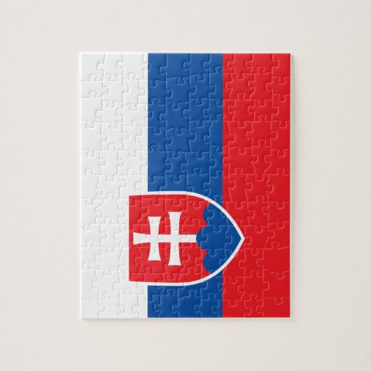 Puzzel met de vlag van Slowakije Legpuzzel (Verticaal)