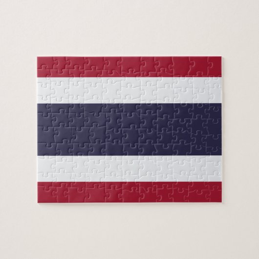 Puzzel met de vlag van Thailand (Horizontaal)