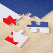 Puzzel met de vlag van Toronto, Ontario (Zijkant)