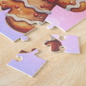 Puzzel met een peperkoek familie (Zijkant)