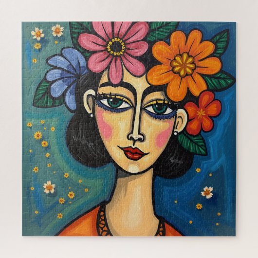 Puzzel met elegant artistiek ontwerp legpuzzel (Verticaal)