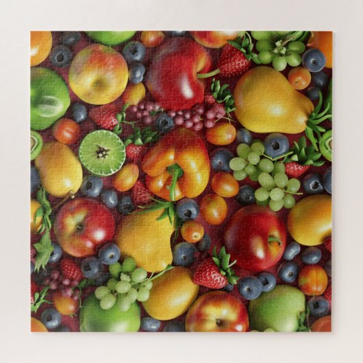 Puzzel met gemengd fruit legpuzzel (Horizontaal)