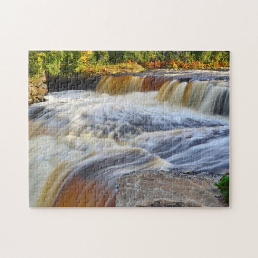 Puzzel met geschenkdoos/watervallen legpuzzel (Horizontaal)