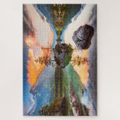 puzzel met Hintersee Lake, Beieren, Duitsland (Verticaal)