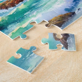 Puzzel met kustdorp (Zijkant)