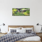 Puzzel met omgevallen bomen canvas afdruk (Insitu (Slaapkamer))