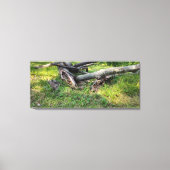 Puzzel met omgevallen bomen canvas afdruk (Voorkant)